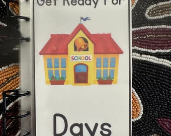 Back To School Savings  -Custom Binder-12 Regular Savings Challenge Envelopes-Front and Back Cover-12 Trackers