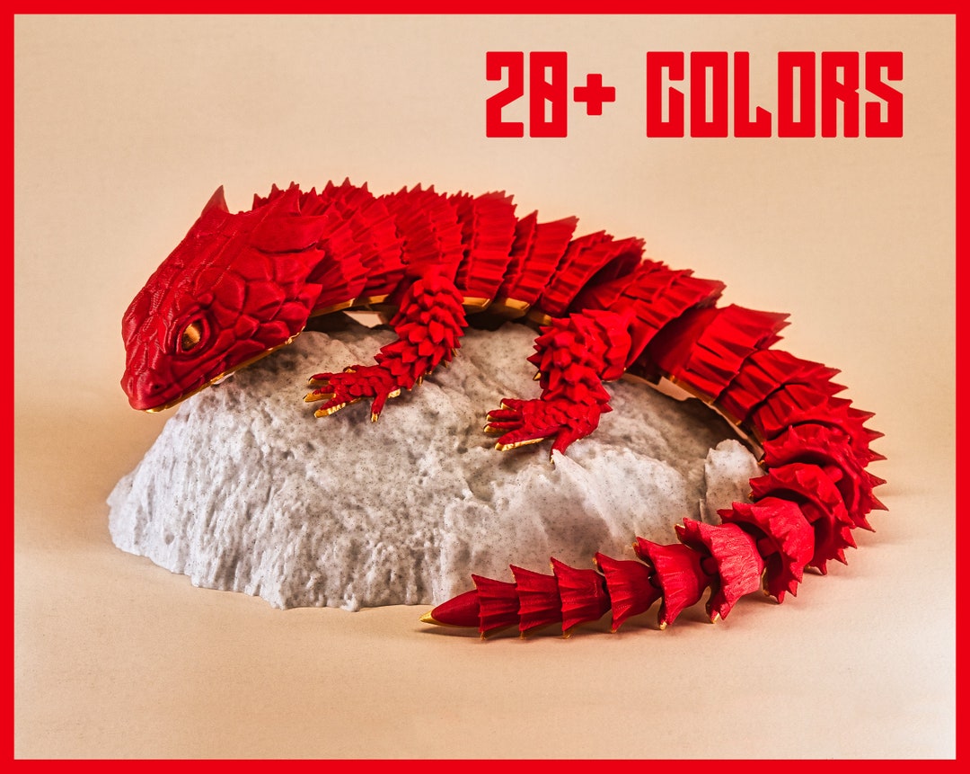 Armadillo Lizard 20 Colors to Choose From Articulated Articulating Fake