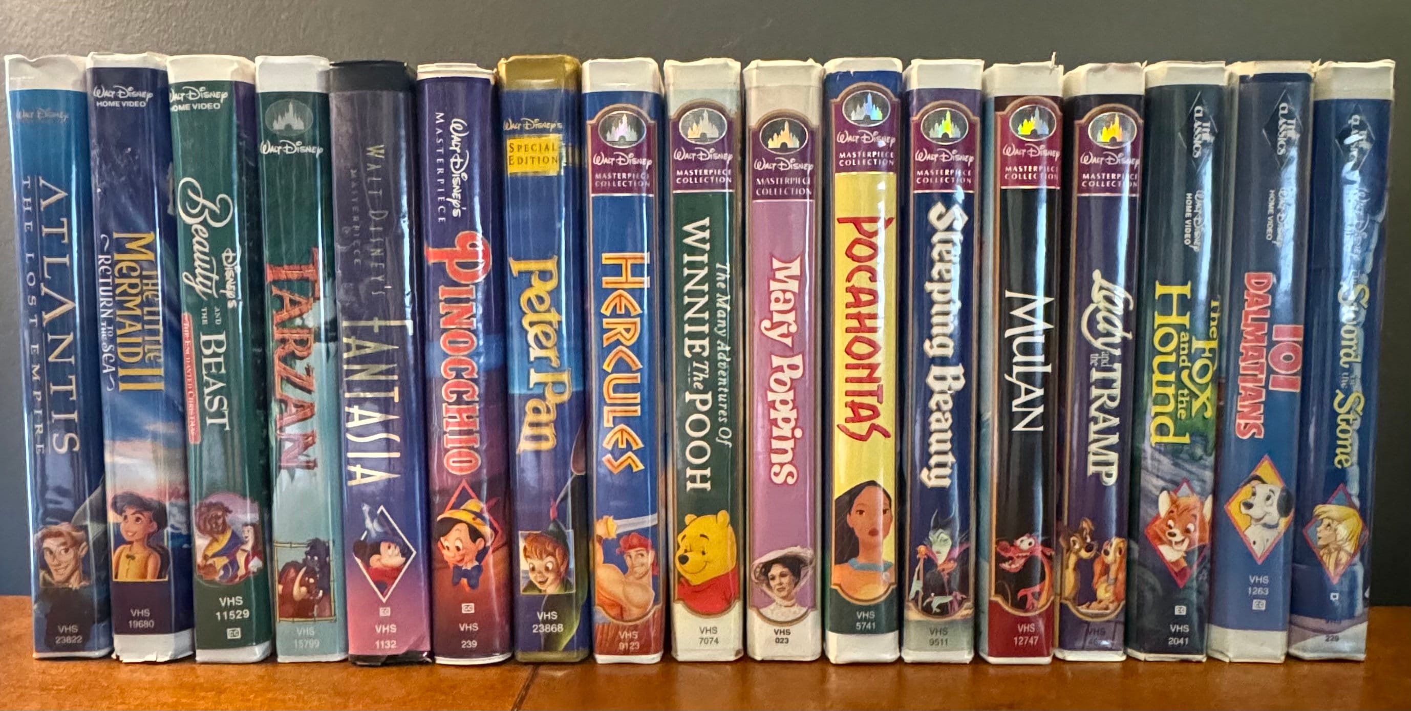 Vintage Walt Disney VHS Bundle W/ Rare BLACK DIAMOND Editions - Etsy