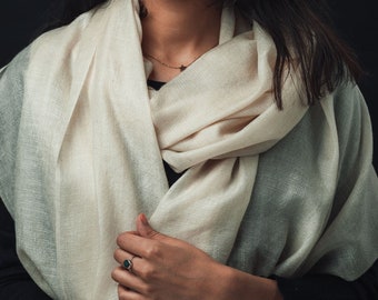 Pashmina: World's warmest, finest and lightest scarf. Handmade in Ladakh, India. Pashmina is a finer and warmer variant of spun Cashmere.
