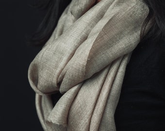 Pashmina: World's warmest, finest and lightest scarf. Handmade in Ladakh, India. Pashmina is a finer and warmer variant of spun Cashmere.