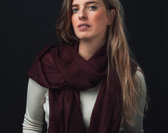 Pashmina: World's warmest, finest and lightest scarf. Handmade in Ladakh, India. Pashmina is a finer and warmer variant of spun Cashmere.