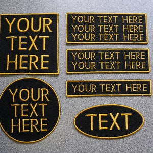 Personalised Embroidered Felt Patches