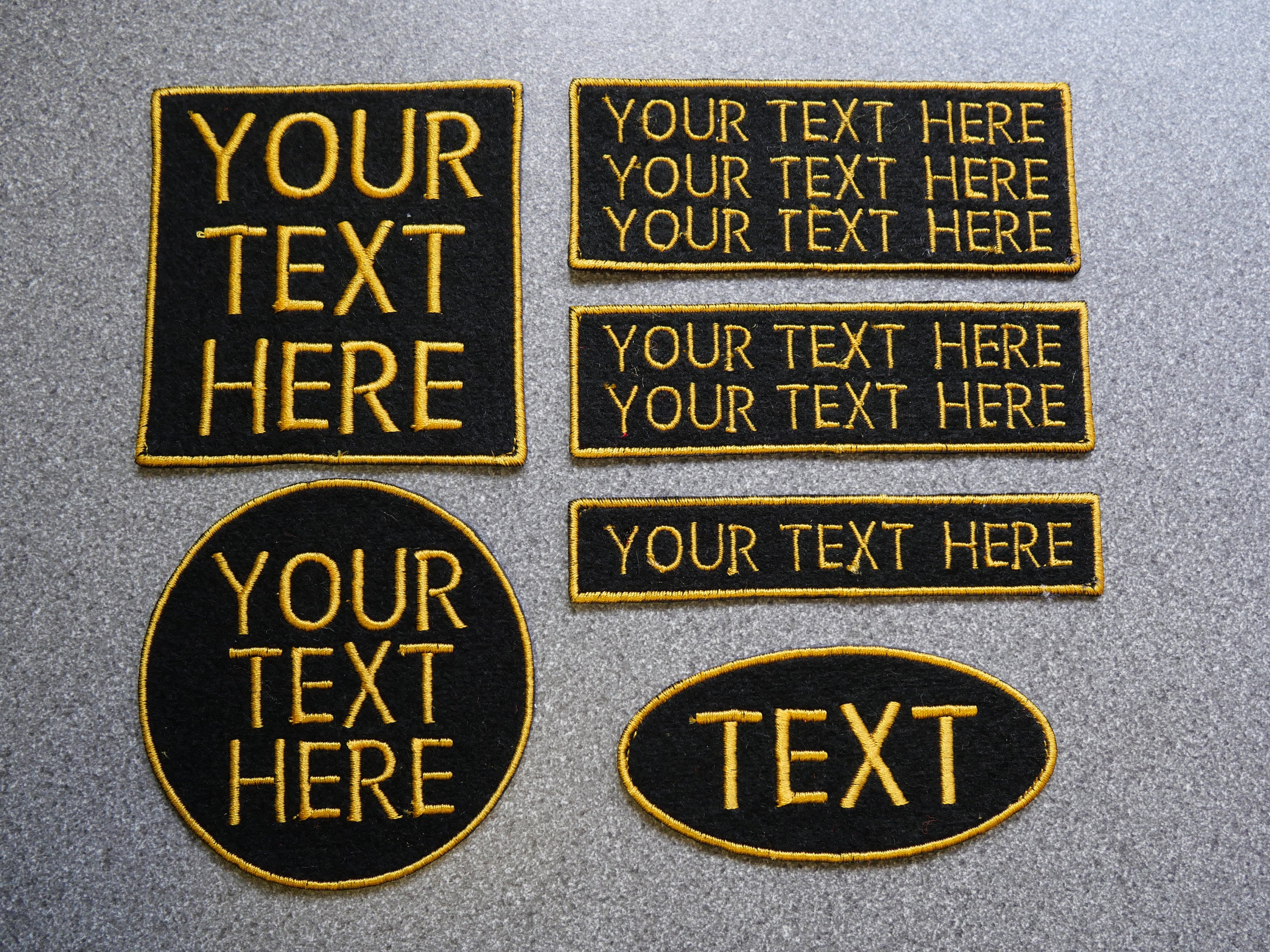 Personalised Embroidered Felt Patches Etsy UK