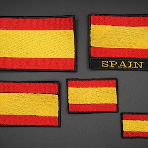 Spain Flag Embroidered Patch - iron/sew on or Velcro