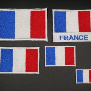France Flag Embroidered Patch - Iron/Sew on or Velcro