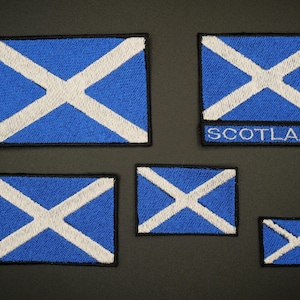 Scotland Flag Embroidered Patch - iron/sew on or velcro