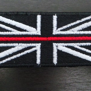 Thin Red Line Embroidered Patch