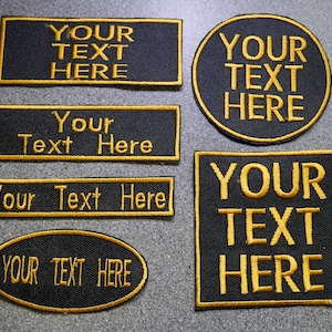 Personalised Embroidered Patches - Tough Waterproof Fabric
