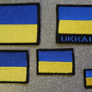 Ukraine Flag Embroidered Patch