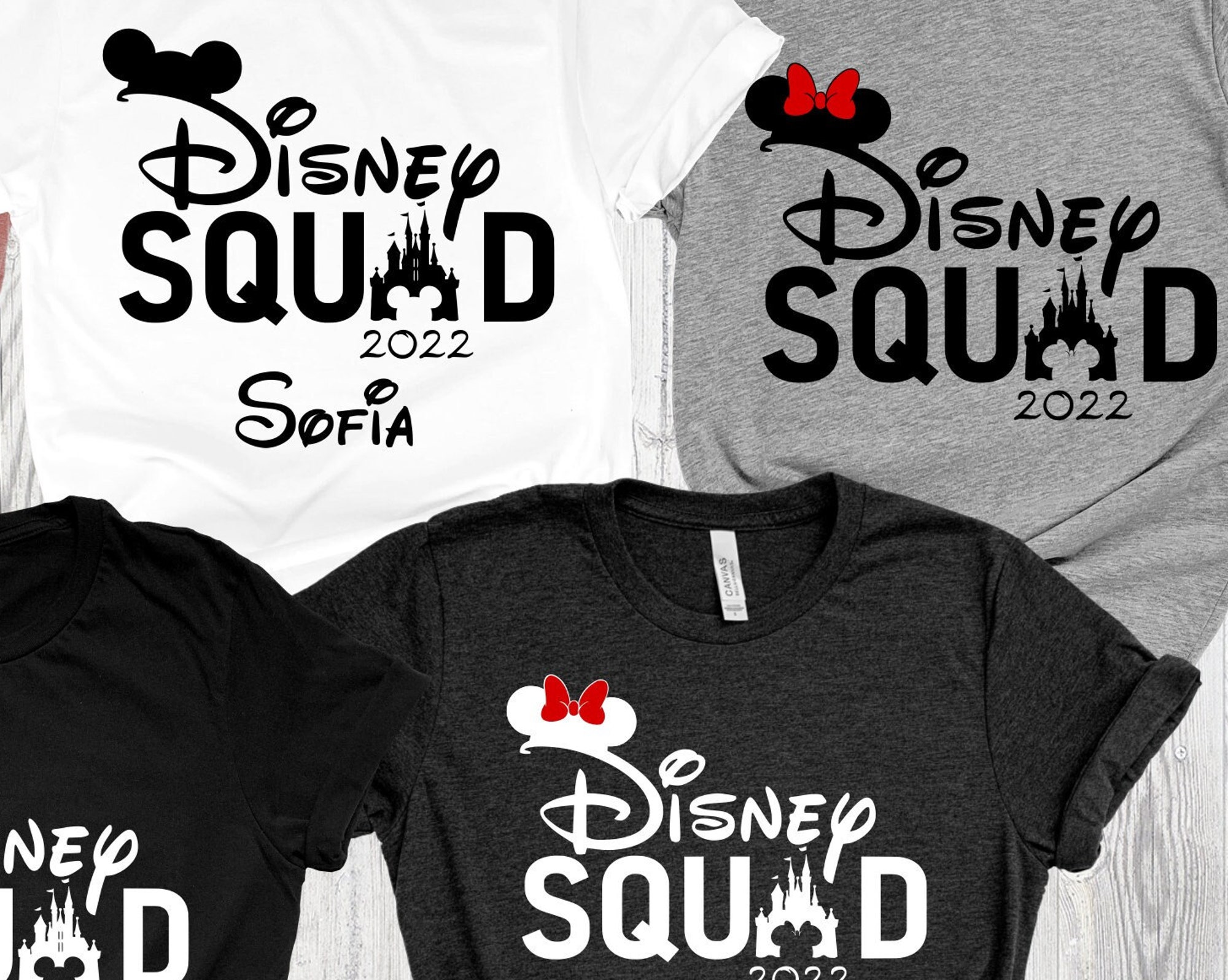 Discover Familie Gebunden Geburtstag Outfits Mickey Minnie Disneyworld Urlaub Disney Squad T-Shirt