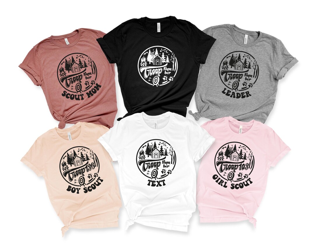 Custom Scout Troop Shirt Boy Scouts Shirts Girl Scout Etsy