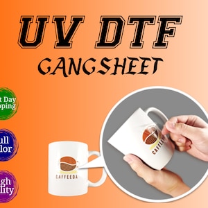 Custom UV DTF Gang Sheet, Stickers, Ready For Press, Wholesale Price, Dtf Sublimation, Uv Dtf Transfers, Laptop Sticker, Decals, Bulk dtf