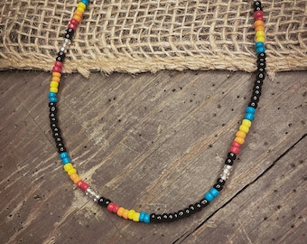 Adjustable Beaded Western Choker Necklace