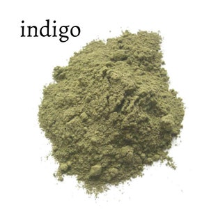 Indigo powder pure, only powdered leaves natural hair colour blonde / brown /black / blue image 1