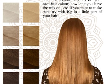 Ginger blonde hair dye - herbal, Ayurvedic, 100% natural & organic, extra fine