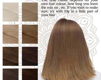 Cool light brown hair dye - hair dye - herbal, Ayurvedic, 100% natural & organic, extra fine