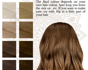 Rich brown hair dye - hair dye - herbal, Ayurvedic, 100% natural & organic, extra fine