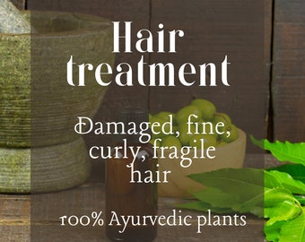 Ayurvedic treatment for damaged hair / fine hair / curls - shiny & strong hair