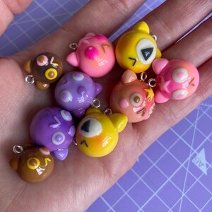 Steven Universe-Inspired Mini Charms | Handmade Air drying Clay Keychain | Fan Art Gift | Cartoon-Inspired Jewelry | Cute Collectibles