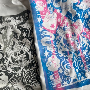 Edizione Oops / Maglietta artistica scontata / Piccoli difetti / stampa serigrafica fatta a mano / 100% cotone / maglietta unisex