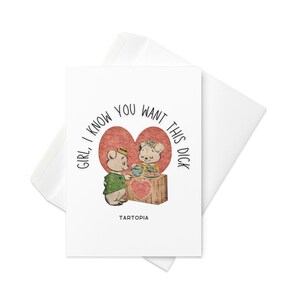 Funny Valentine's Day Card for Wife, Girlfriend Valentine, Funny Valentine, Love Greeting, Vintage Art, Gag Gift, Swear Words, Greeting card