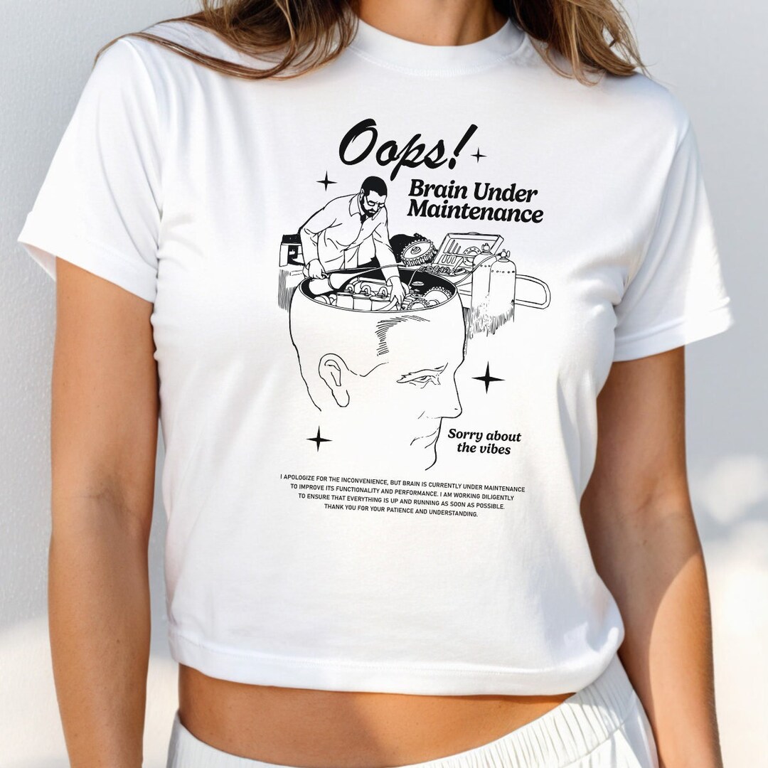 Y2K Baby Tee | Positivity Shirt | Cute Mental Health Tee | Mental