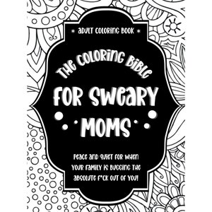 20 Coloring Pages PLUS BONUS SHEET Printable Adult Swear Words Coloring Book, Gift for Moms, Sweary Moms, Funny Coloring, Instant Download