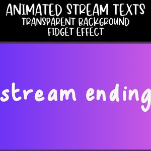 Animated Hand Drawn Wiggle Stream Screen Texts Starting Soon, Be Right ...
