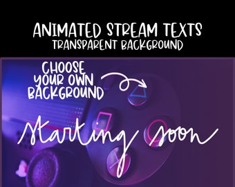 Textos escritos a mano en pantalla animados. Empezaremos pronto, vuelvo enseguida, la transmisión está terminando y estoy fuera de línea para la transmisión de Twitch.