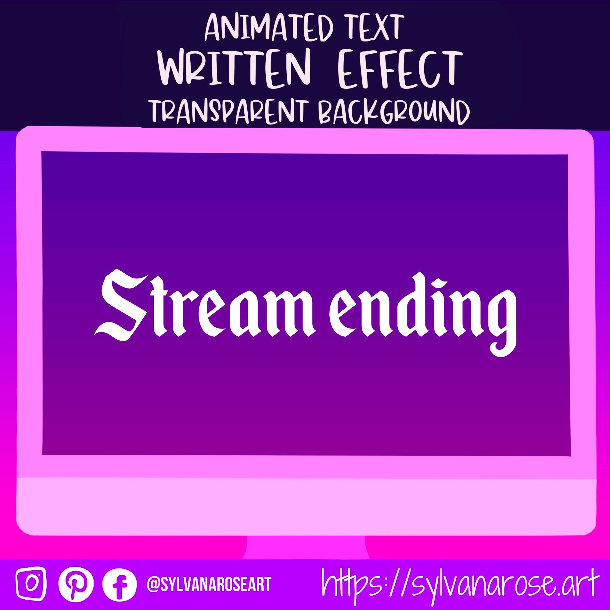 Animated Stream Screen Text - 