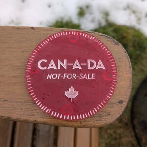 Canada coasters, acrylic coaster sets and singles, Canadian made, gifts for proud Canadians