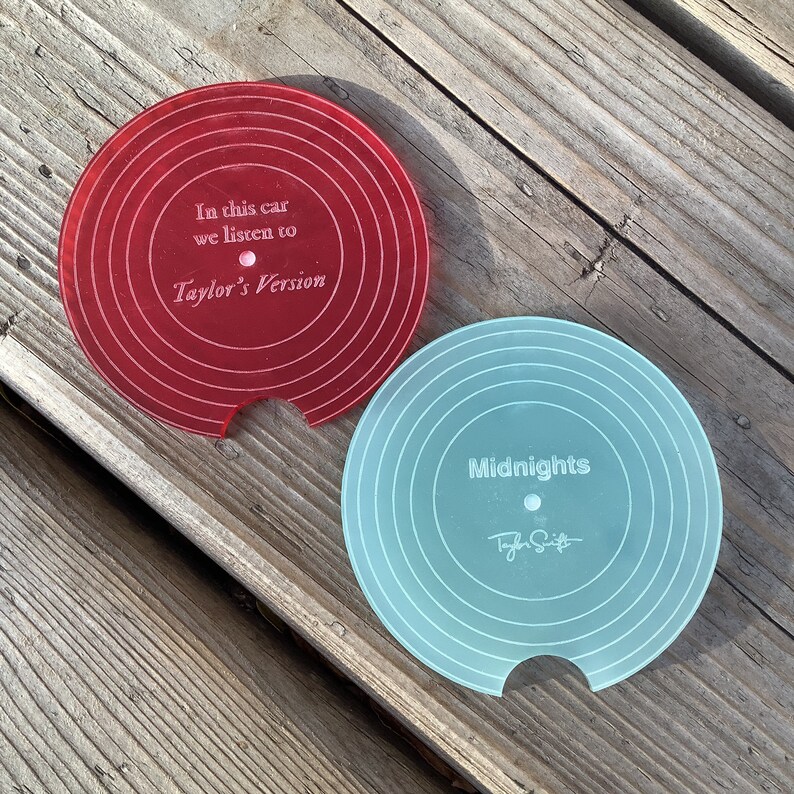 Taylor Swift Car Coaster Set Swiftie Car Coasters Taylors Etsy