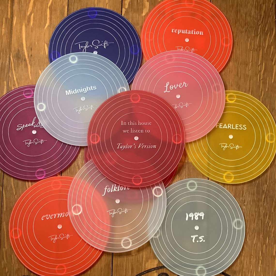 Taylor Swift Albums Acrylic Coaster Set Coasters for Etsy