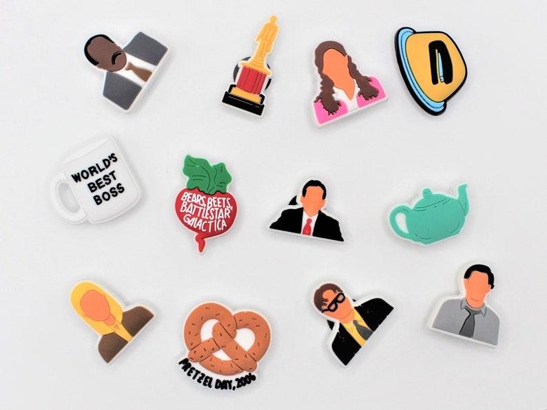 The Office Croc Charms Michael Scott and Others Croc Charms Etsy