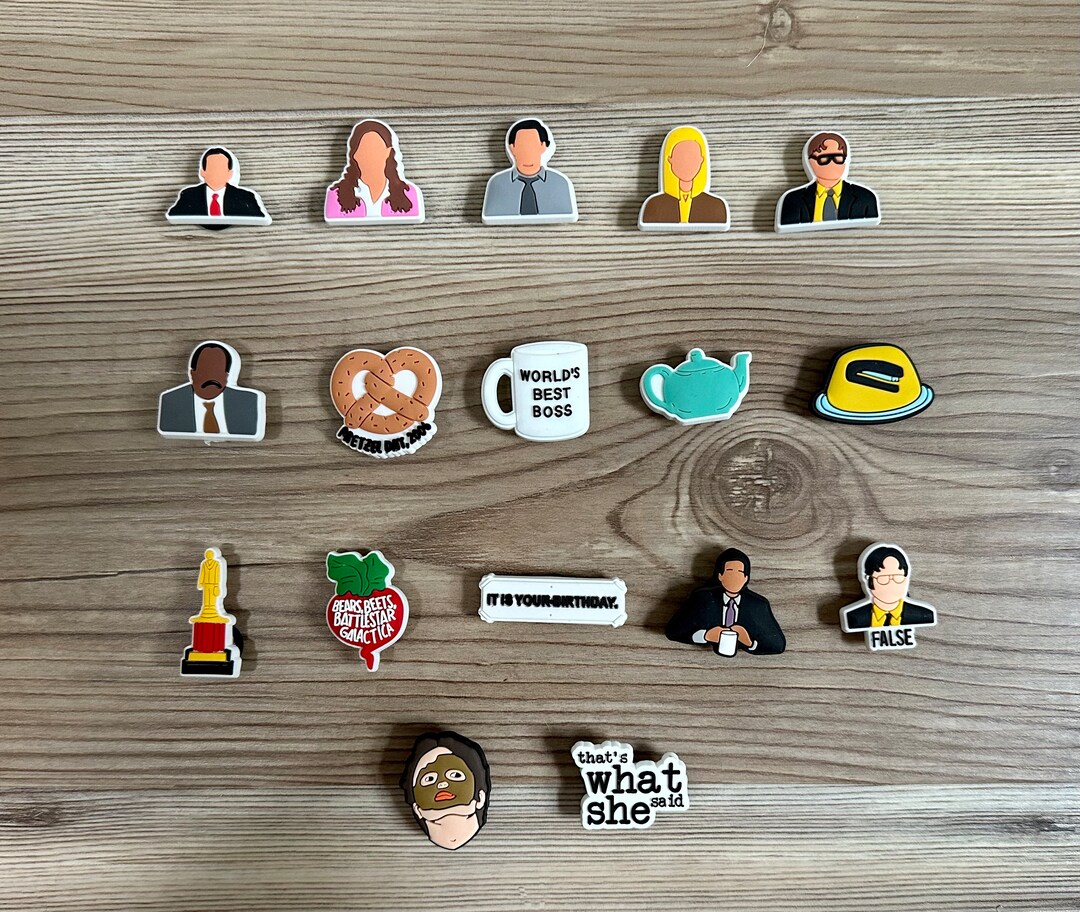 The Office Croc Charms Michael Scott and Others Croc Charms Etsy