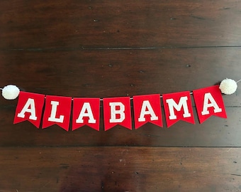 Custom State Felt Banner, Graduation Photo Prop, Dorm Decor