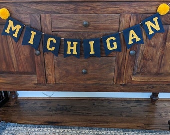 Michigan , bound, merch, graduation, photo prop