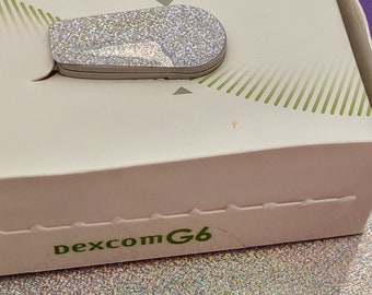 Silver *Glitter* Dexcom Decal