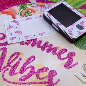 Flamingo Pattern T-Slim Decal