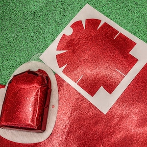 Red *Holographic Glitter* Omnipod Decal