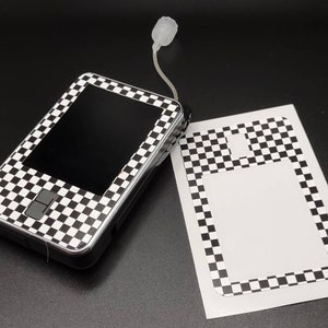 Black & White Checkerboard T-Slim Decal
