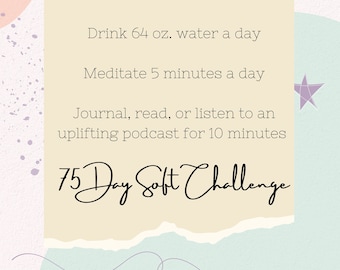 75 Day Soft, Habit Tracker, Weight Loss Tracker, Initiative Tracker, Water Tracker