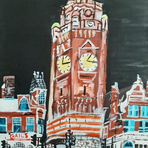 Crouch End Clock Tower Painting
