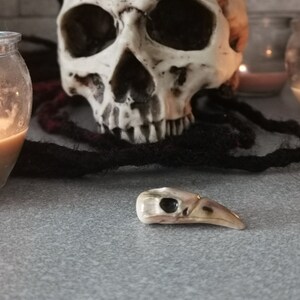 crow skull bead for dreadlocks and braids/handmade decoration for dreadlocks/ accessories for dreadlock /dreadbead for your dreadlock friend