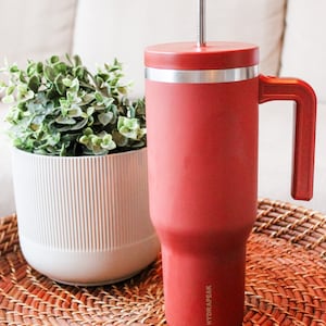 Paille en métal en acier inoxydable de 12 po. | Paille extra-longue | Pour gobelets réutilisables de 40 oz (Stanley, Hydrapeak et plus)