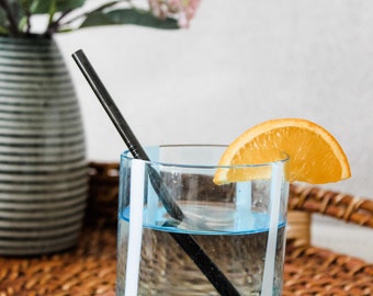 6" Stainless Steel Cocktail Straw | Reusable Metal Drinking Straw | 6mm Width