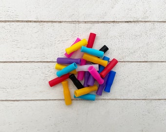 Silicone Straw Tips For Straight Straws (8mm) | Reusable, Dishwasher Safe | Individual, 2 pack or 4 pack