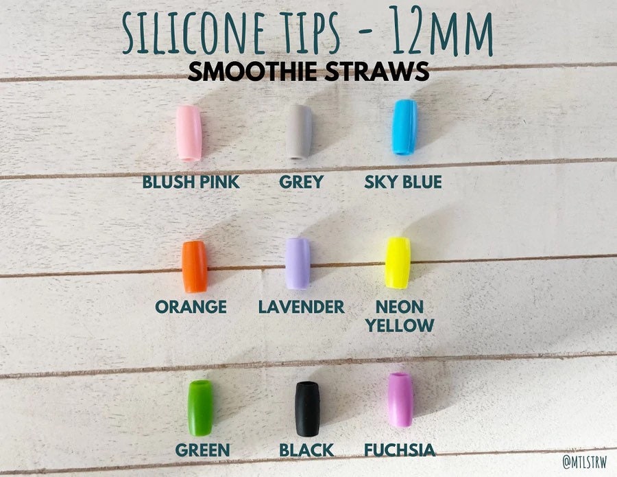 Silicone Tip for Boba and Smoothie Straws, 12mm