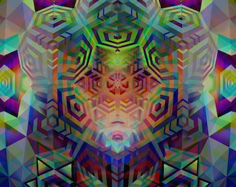 Closed Eyes Print by Mechmaster Mike aka Mike Cole